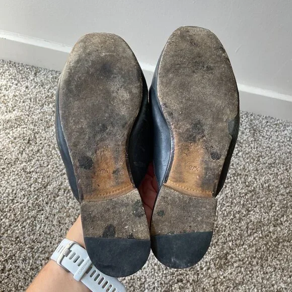 Gucci | Authentic Black Leather Princetown Horsebit Flat Mules - Picture 5 of 16